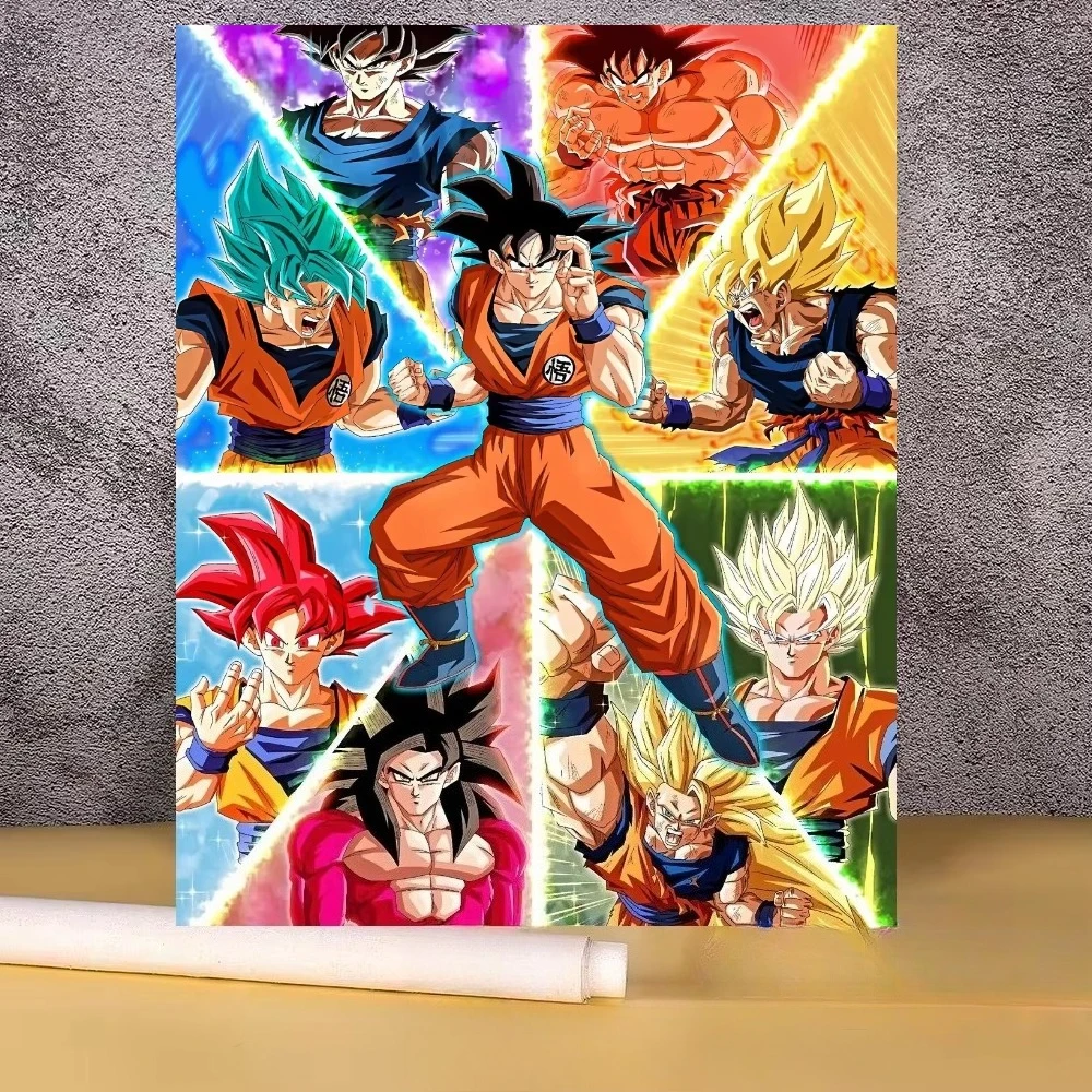 Resin Art Wallpaper - 5D DIY Diamant-Malerei-Set D-Dragon B-Ball Anime-Charakter