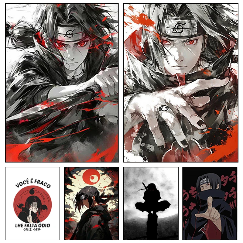 Resin Art Wallpaper - Naruto Itachi Anime 5D Vollrundbohr-Diamantmalerei Shinobi