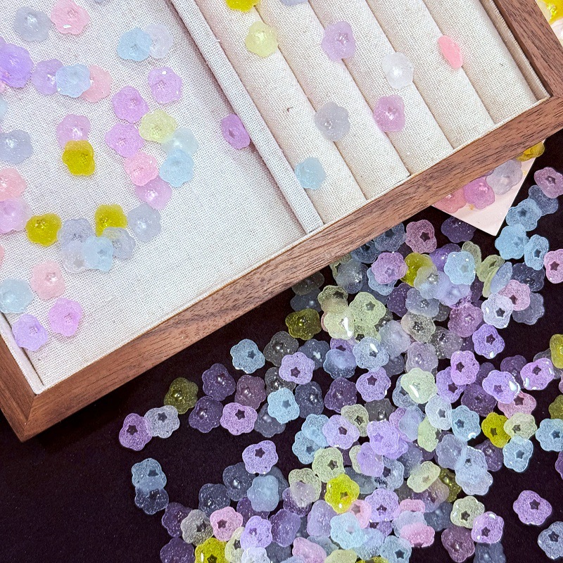 Resin Art Case - 50 Stück 11x10,5mm Mini Zuckerwolken-Harz-Charms DIY