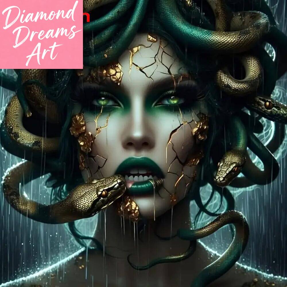 Resin Art Wallpaper - Rahmenloses, Diamant-Mosaik Vollquadratisches Rundes Frauenporträt Diamantmalerei