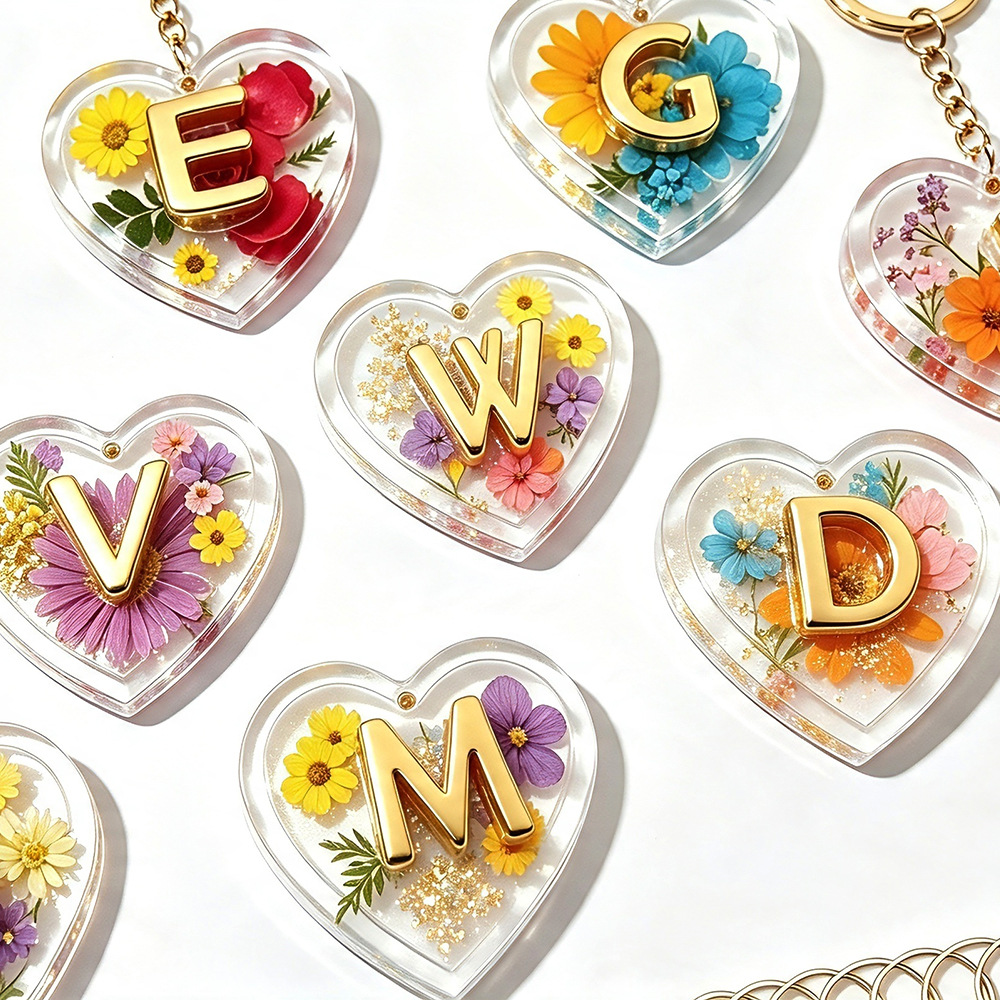 Resin Art Alphabet - Komplette 26 Buchstaben & Herz Silikonformen