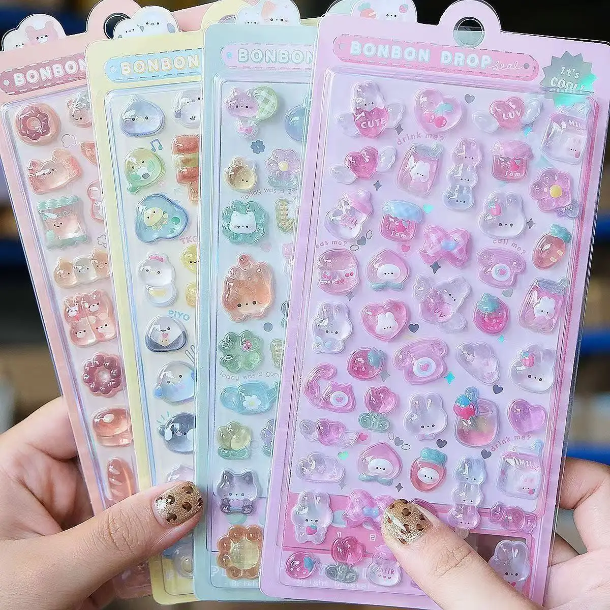Resin Art Case - 2027 Kawaii 3D Jelly Resin Aufkleber