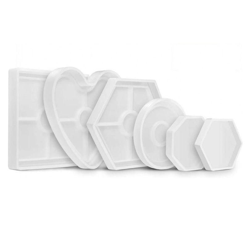 Sechseckige, runde DIY-Kunstha – Resin Art Equipment Bewertung und Preis
