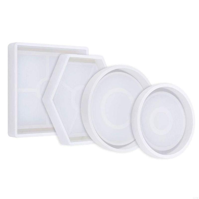 Sechseckige, runde DIY-Kunstha – Resin Art Equipment Bewertung und Preis