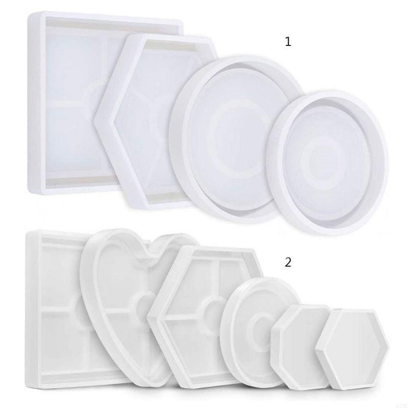 Sechseckige, runde DIY-Kunstha – Resin Art Equipment Bewertung und Preis