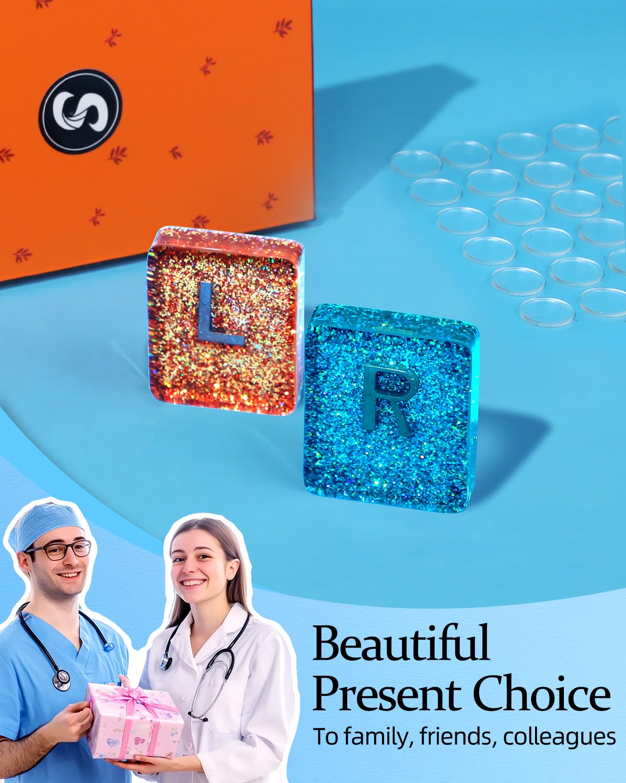 Röntgen-Markierer, Glitzer-Har – Resin Art Alphabet Bewertung und Preis