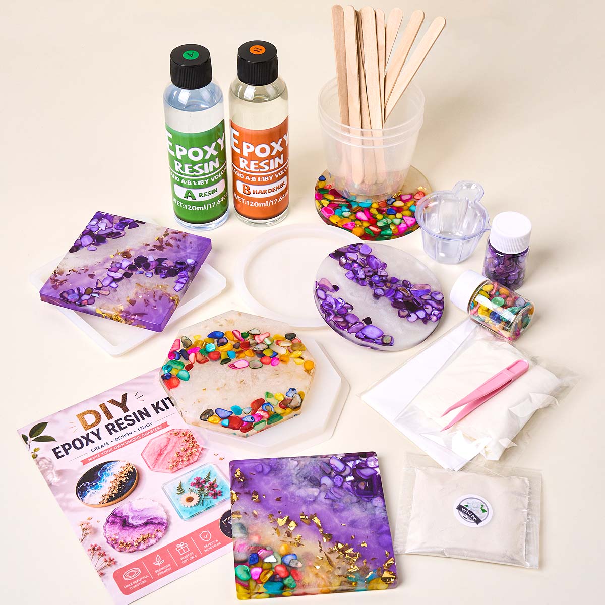Epoxidharz-Untersetzer-Bastels – Resin Art Equipment Bewertung und Preis
