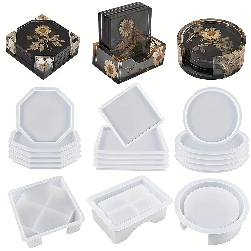 Untersetzer-Harz-Formen-Set, b – Resin Art Case Bewertung und Preis